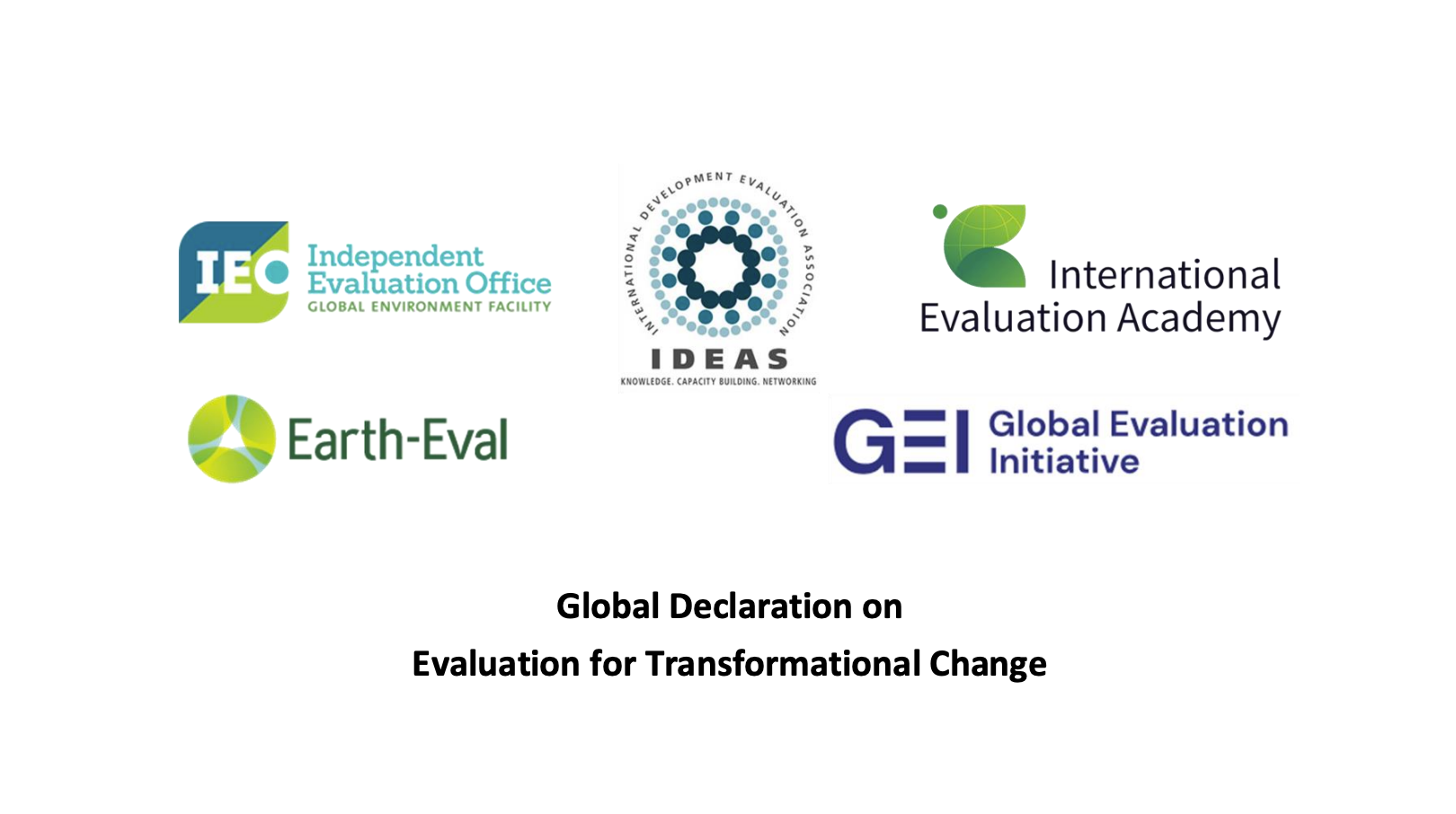 For comments: Global Declaration on Evaluation for Transformational Change